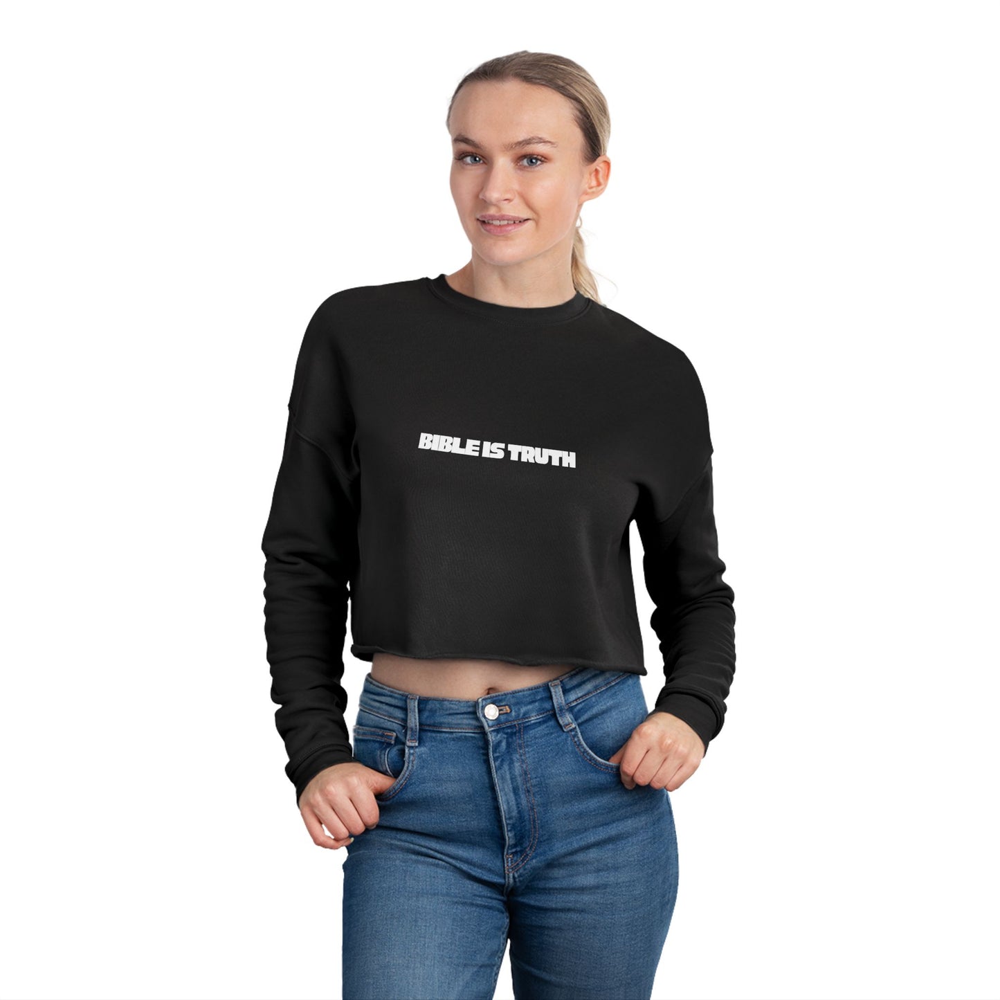 Bible is Truth - Women's Crop Hoodie