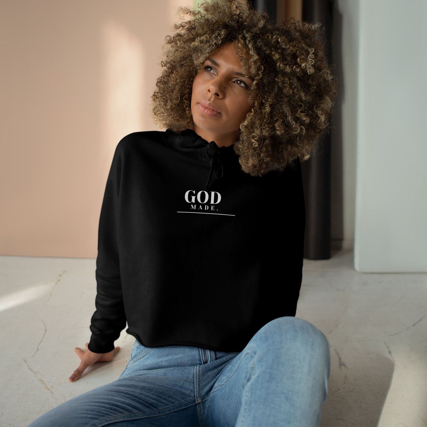 God Made. - Crop Hoodie