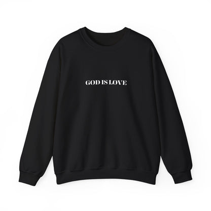 God is Love - Heavy Unisex Crewneck Sweatshirt