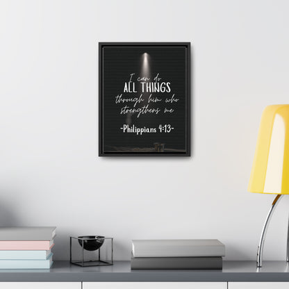 -Philippians 4:13- Quality Made, Art Gallery Canvas