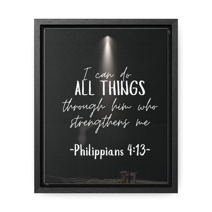 -Philippians 4:13- Quality Made, Art Gallery Canvas