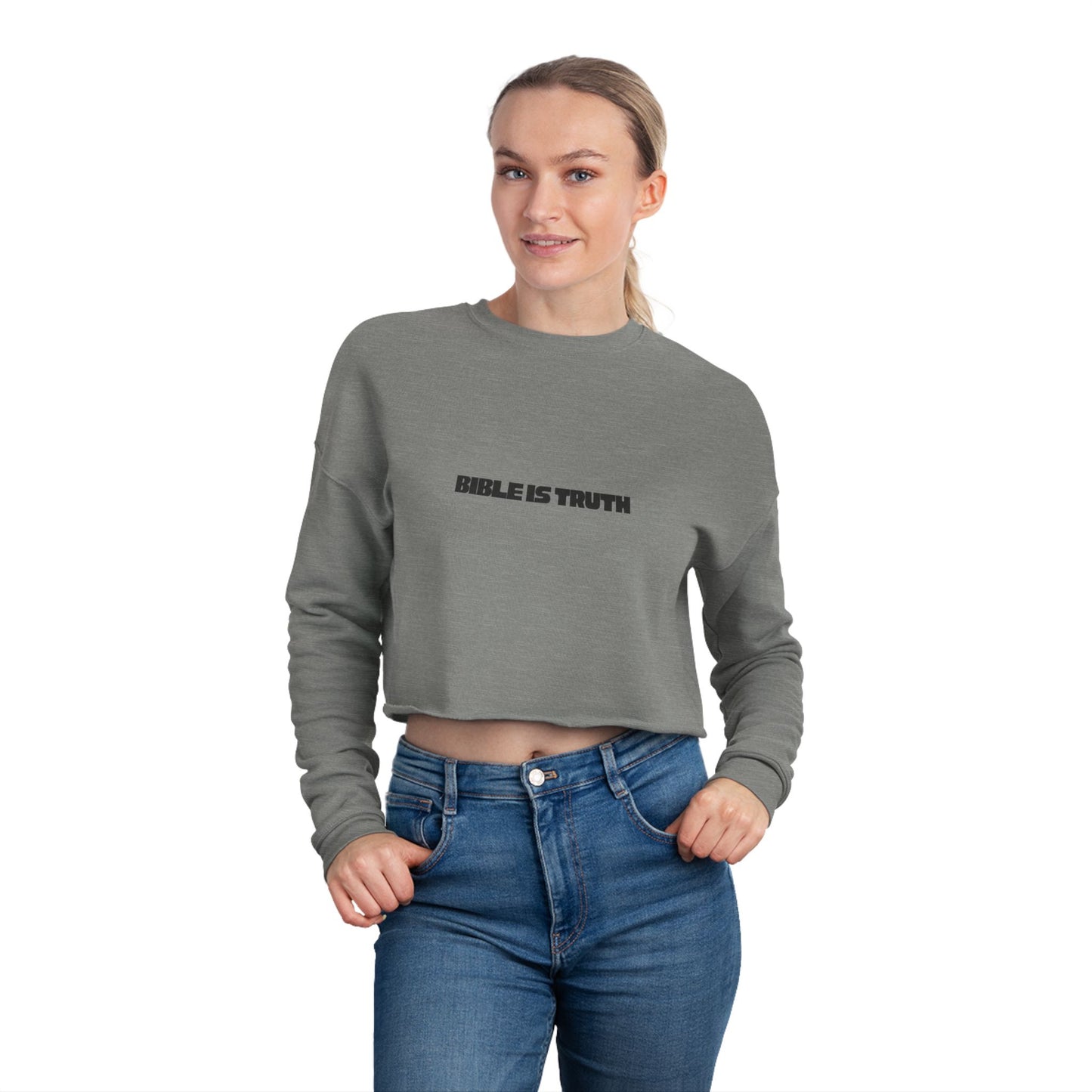 Bible is Truth - Women's Crop Hoodie