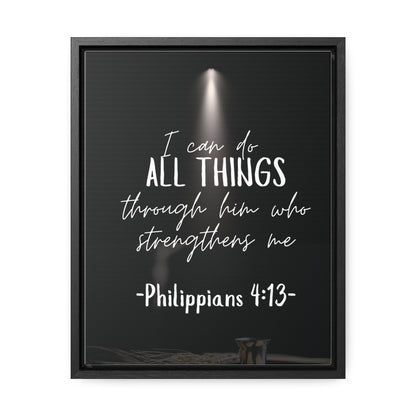 -Philippians 4:13- Quality Made, Art Gallery Canvas