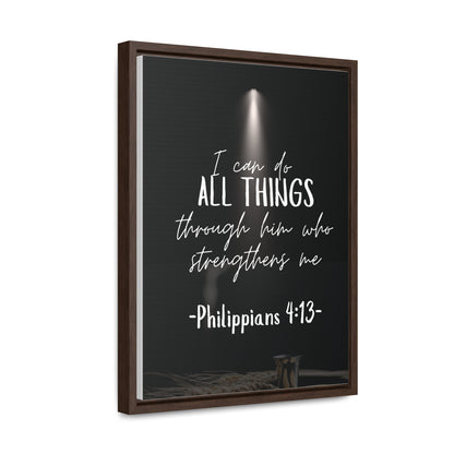 -Philippians 4:13- Quality Made, Art Gallery Canvas