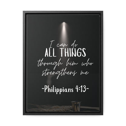 -Philippians 4:13- Quality Made, Art Gallery Canvas