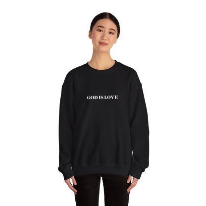 God is Love - Heavy Unisex Crewneck Sweatshirt